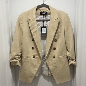 DKNY Tan suede like blazer